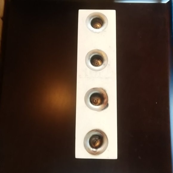 IKEA modern white block candle holder square candleabra minimalist decor square - Picture 3 of 6